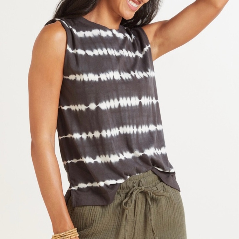 From Evereve Roan + Ryan tie dye muscle tee